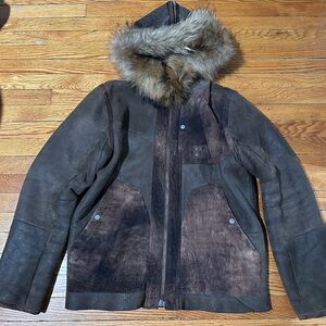 DIESEL sheepskin jacket reversible RARE